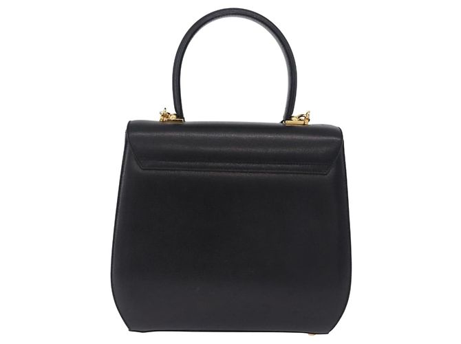 Salvatore Ferragamo Gancini Leather Small Nero - vista 2
