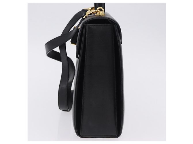 Salvatore Ferragamo Gancini Leather Small Nero - vista 3