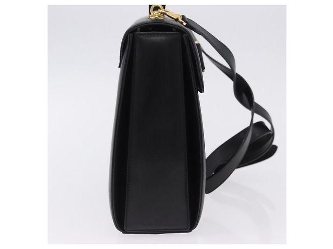Salvatore Ferragamo Gancini Leather Small Nero - vista 4