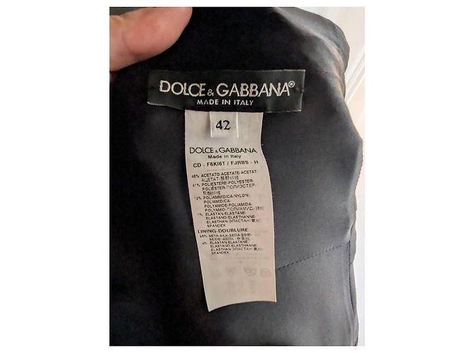 Dolce & Gabbana Etuikleid schwarzer Barock-Jacquard - Ansicht 2