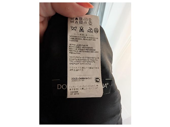 Dolce & Gabbana Etuikleid schwarzer Barock-Jacquard - Ansicht 6