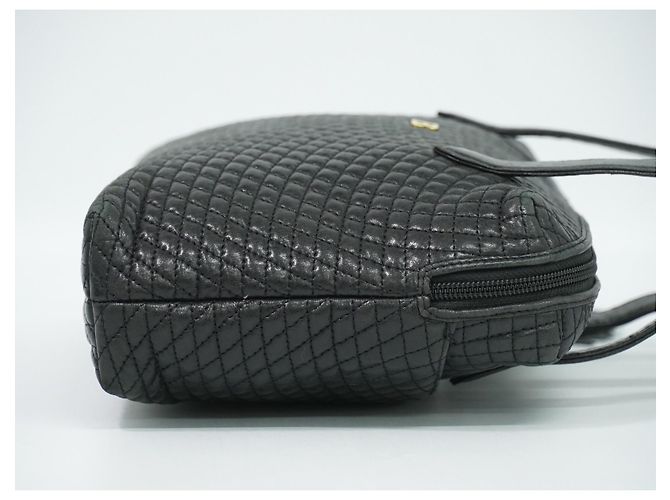 Bally Vintage gestepptes Leder Schwarz - Ansicht 4