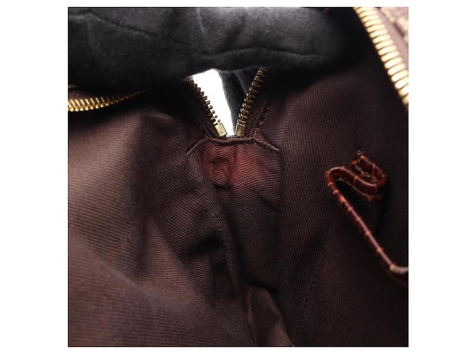 Céline Borsa a tracolla Celine Macadam Marrone Beige - vista 6