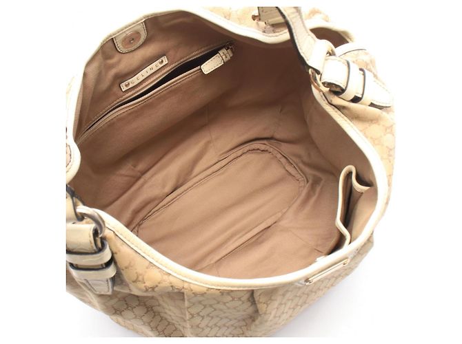 Céline Borsa a tracolla Celine Macadam Beige Crudo - vista 3