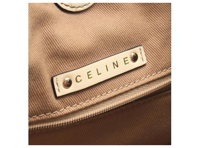 Céline Borsa a tracolla Celine Macadam Beige Crudo - vista 4