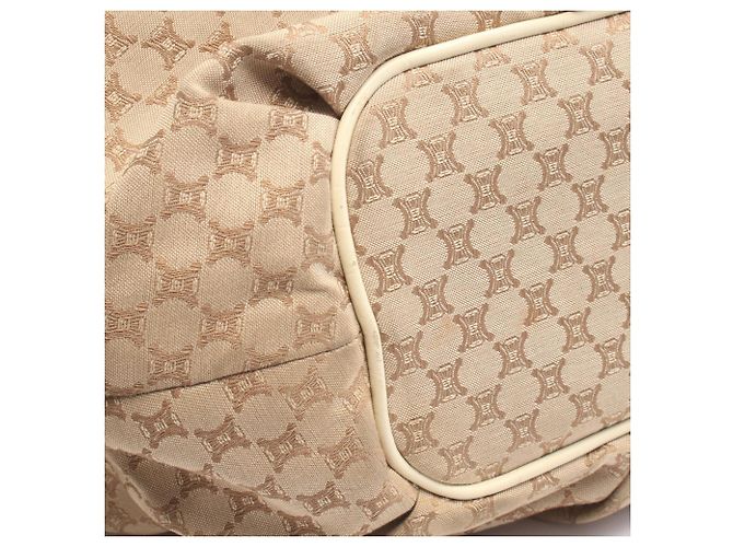 Céline Borsa a tracolla Celine Macadam Beige Crudo - vista 5