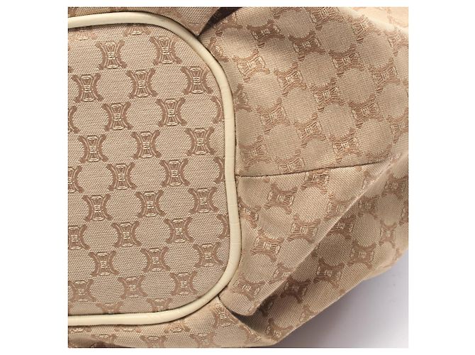 Céline Borsa a tracolla Celine Macadam Beige Crudo - vista 7