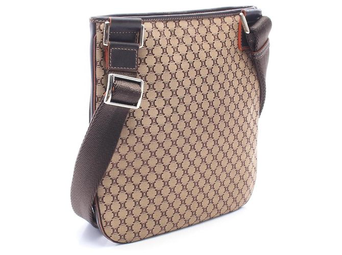 Céline Borsa a tracolla Celine Macadam Brown Marrone - vista 2