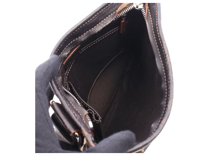 Céline Borsa a tracolla Celine Macadam Brown Marrone - vista 3