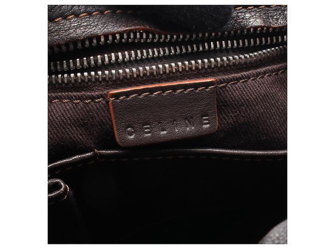 Céline Borsa a tracolla Celine Macadam Brown Marrone - vista 4