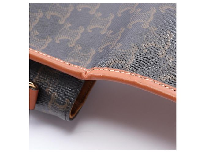 Céline Bolsa Celine CELINE Folco Medium Marrom Preto - vista 7