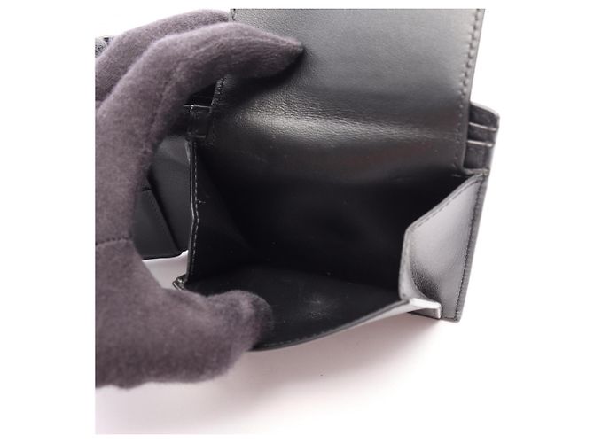 Céline Celine Men's Bi-Fold Leather Wallet Black - view 4