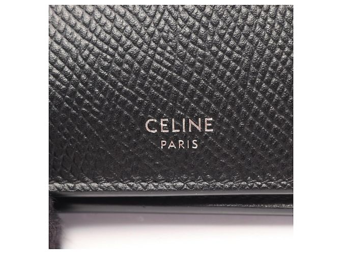 Céline Celine Men's Bi-Fold Leather Wallet Black - view 5