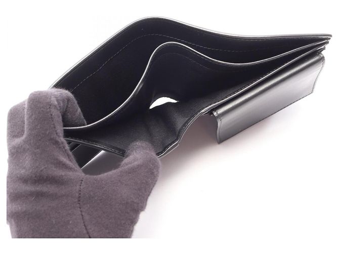Céline Celine Men's Bi-Fold Leather Wallet Black - view 8