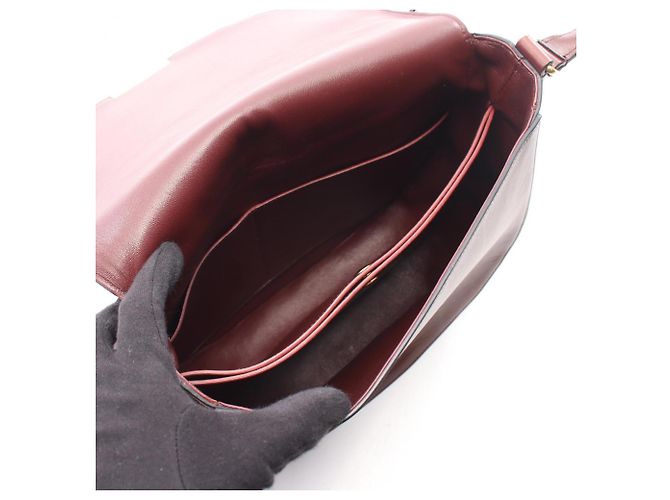 Céline Borsa a tracolla Celine Trotter in pelle marrone - vista 3