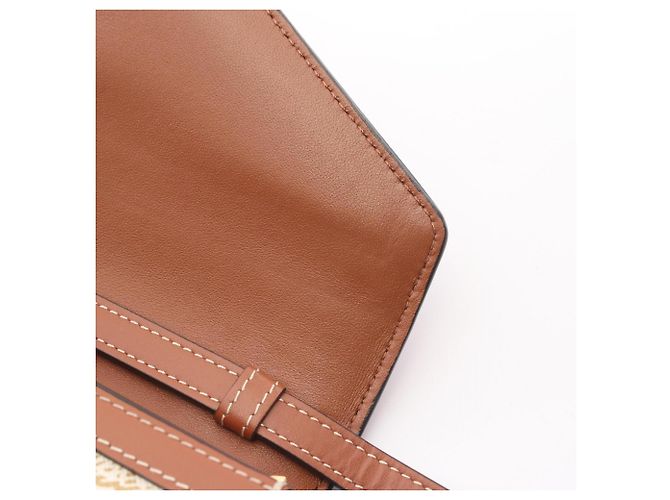 Céline Bolsa de Ombro Celine Triomphe Marrom Branco - vista 5