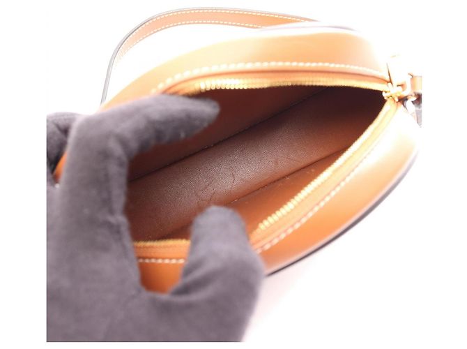 Céline Borsa a tracolla Celine Triomphe Oval Purse Cuile Marrone - vista 3