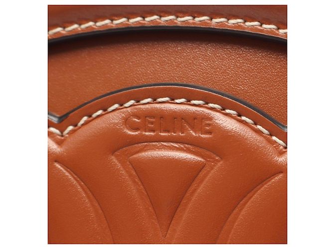 Céline Borsa a tracolla Celine Triomphe Oval Purse Cuile Marrone - vista 4