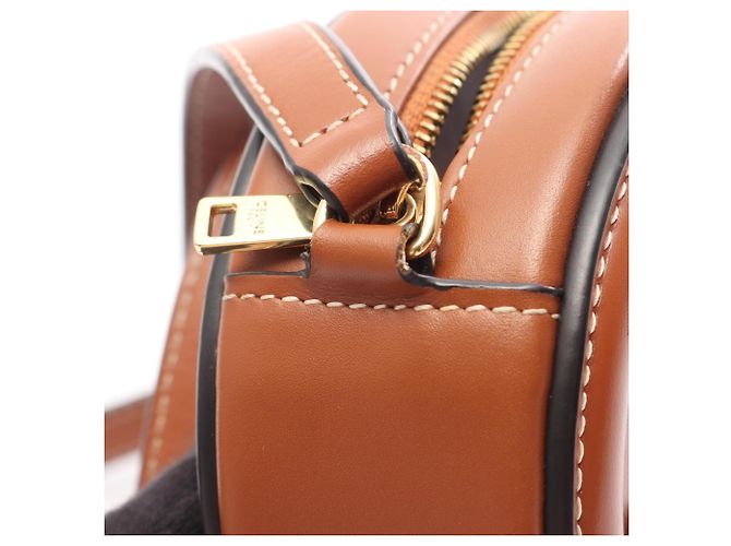 Céline Borsa a tracolla Celine Triomphe Oval Purse Cuile Marrone - vista 7