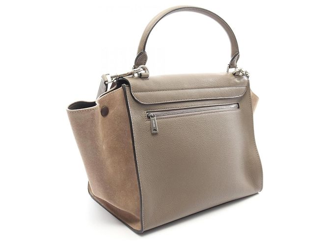 Céline Celine Trapeze Medium 2-Way Handtasche Braun Beige - Ansicht 2