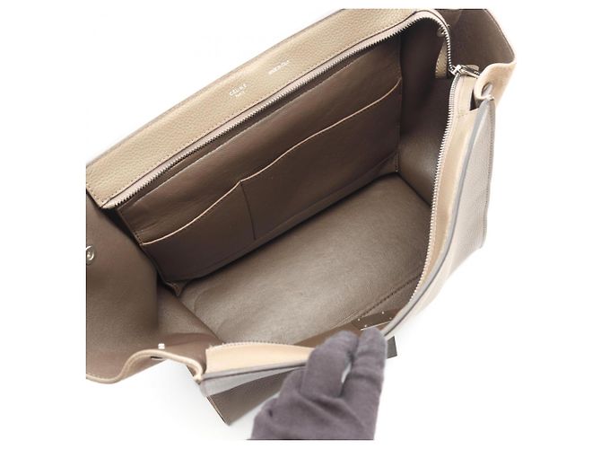 Céline Celine Trapeze Medium 2-Way Handtasche Braun Beige - Ansicht 3