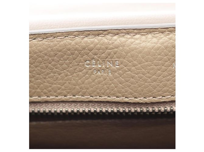 Céline Celine Trapeze Medium 2-Way Handtasche Braun Beige - Ansicht 4