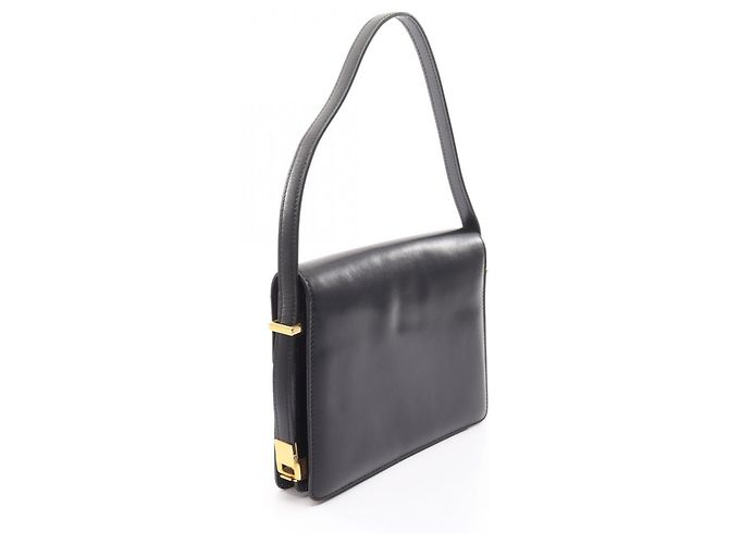 Céline Borsa a tracolla Celine in pelle nera Nero - vista 2