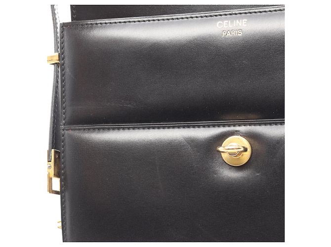 Céline Borsa a tracolla Celine in pelle nera Nero - vista 6