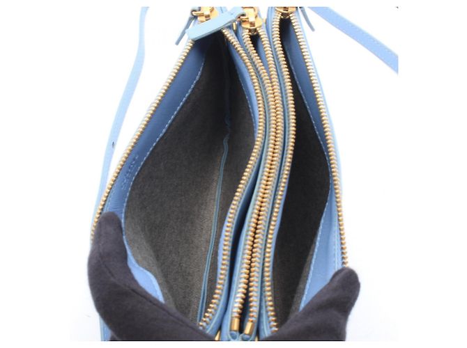 Céline Celine TRIO SMALL Schultertasche Blau - Ansicht 3