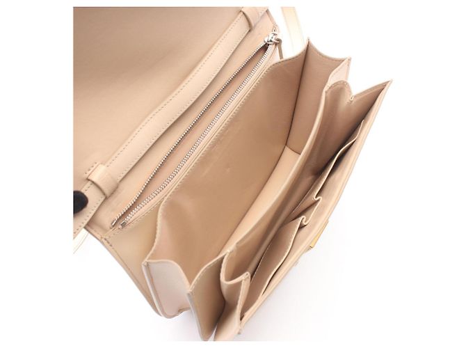 Céline Borsa a tracolla Celine Classic Box Medium Beige - vista 3