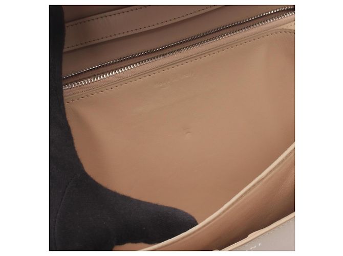 Céline Borsa a tracolla Celine Classic Box Medium Beige - vista 5