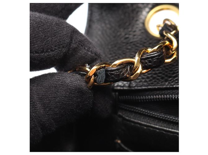 Borsa a tracolla Chanel Matelassé Diana Flap Nero - vista 8