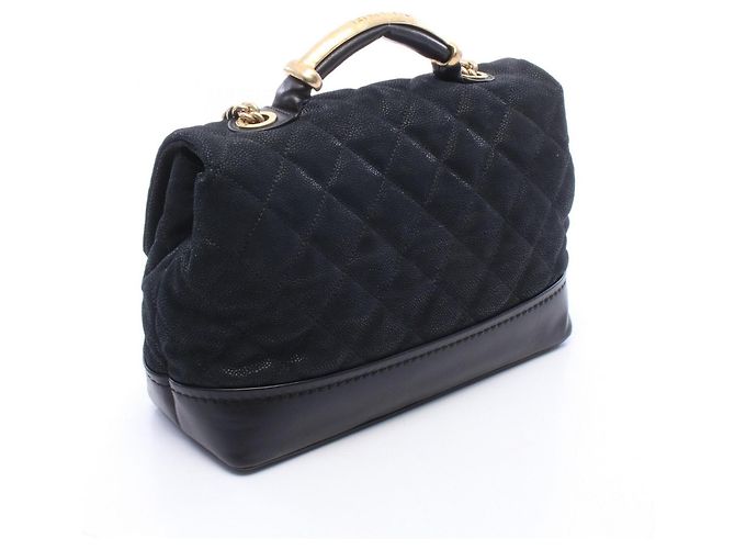 Borsa a patta Chanel Matelassé con manico superiore Nero - vista 2