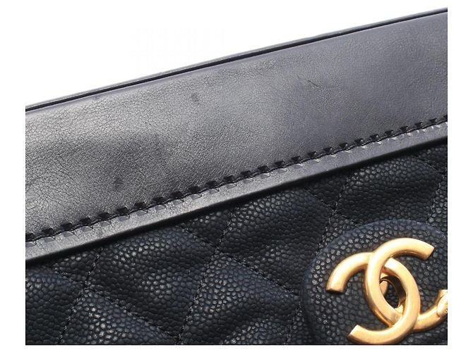 Borsa a patta Chanel Matelassé con manico superiore Nero - vista 6