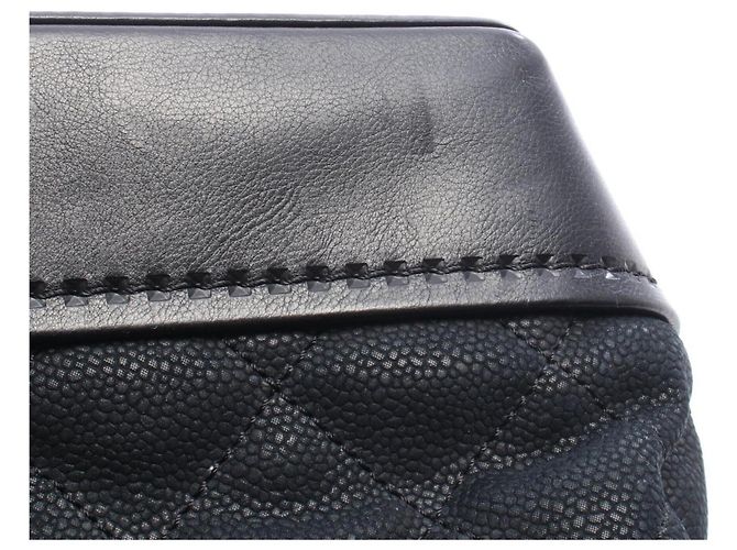 Borsa a patta Chanel Matelassé con manico superiore Nero - vista 7