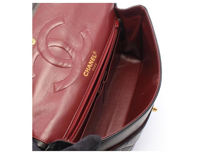 Borsa a tracolla Double Flap Chanel Matelassé Paris Limited Edition Nero - vista 3