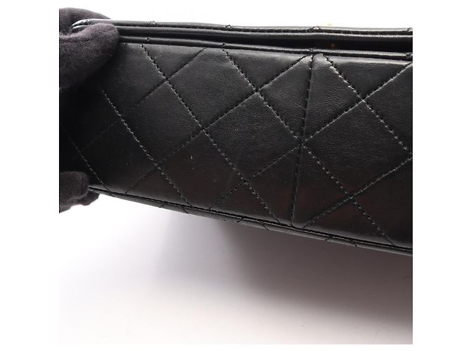 Timeless Borsa a tracolla Chanel Matelassé con patta completa Nero - vista 10
