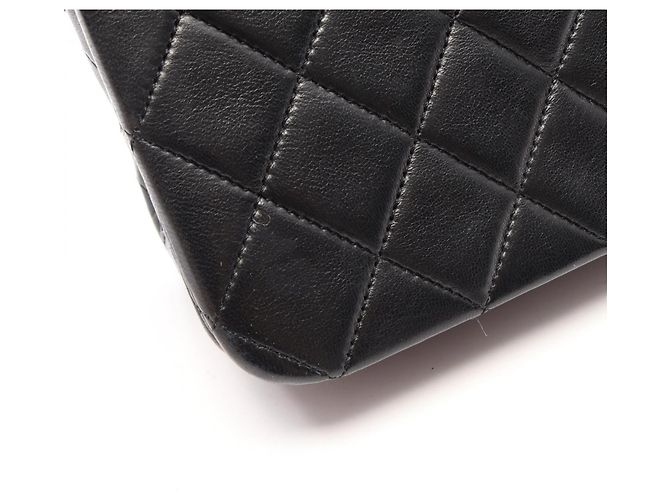 Timeless Borsa a tracolla Chanel Matelassé con patta completa Nero - vista 14