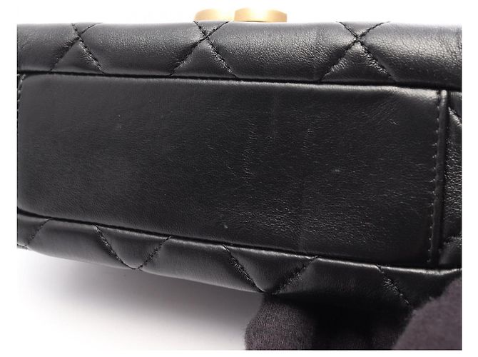 Timeless Borsa Mini Flap Chanel Matelassé Nero - vista 10