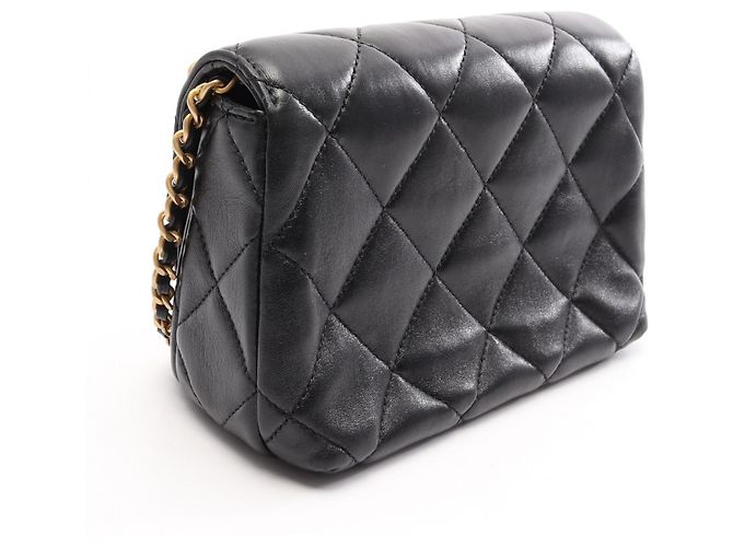 Timeless Borsa Mini Flap Chanel Matelassé Nero - vista 2