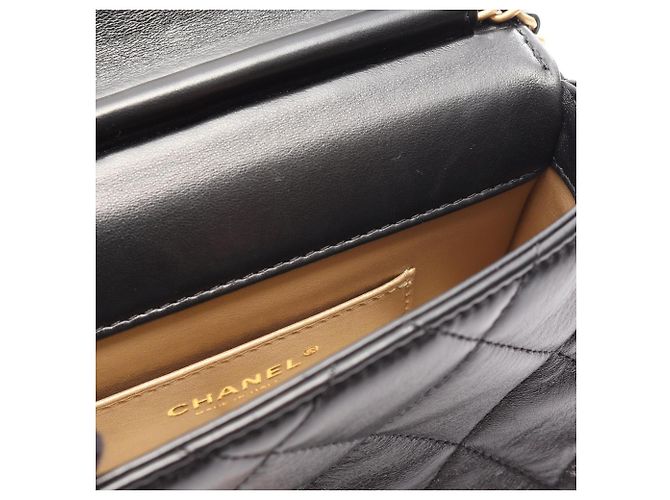 Timeless Borsa Mini Flap Chanel Matelassé Nero - vista 7