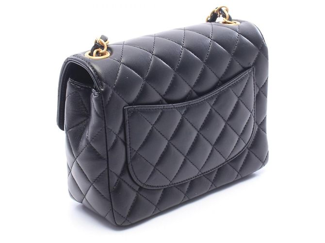 Borsa a tracolla Chanel Mini Matelassé Nero - vista 2