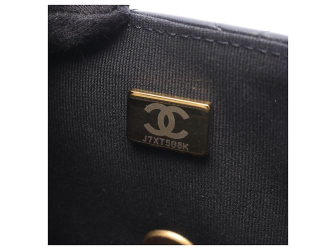 Borsa a tracolla Chanel Mini Matelassé Nero - vista 5