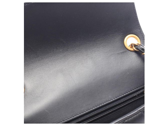 Borsa a tracolla Chanel Mini Matelassé Nero - vista 8