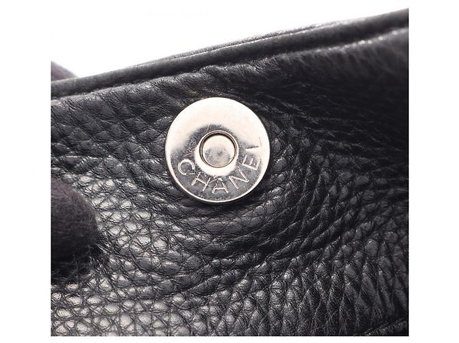 Borsa a mano Chanel in pelle nera Nero - vista 6