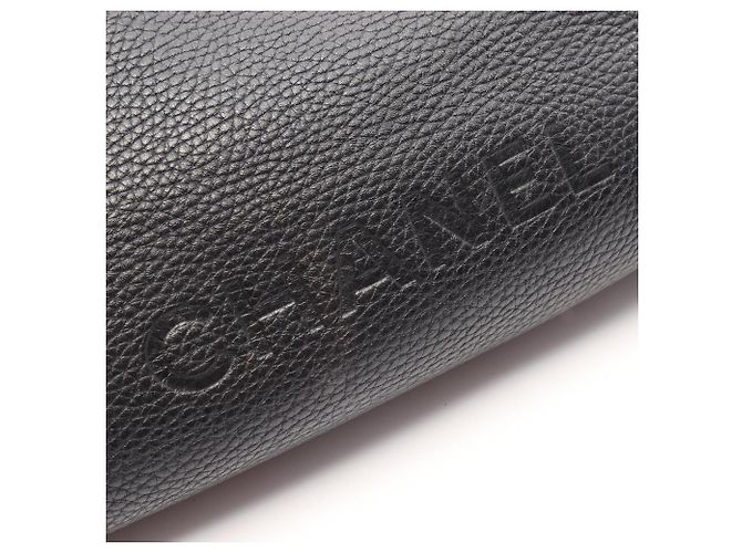 Borsa a mano Chanel in pelle nera Nero - vista 8