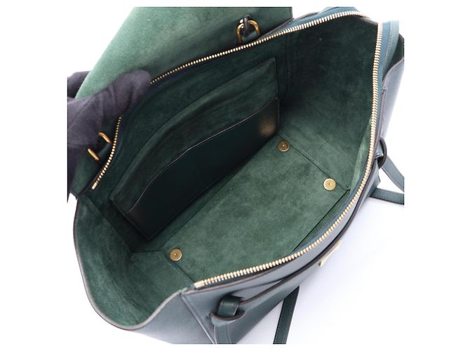 Céline Belt Bag Mini Green Leather - view 3