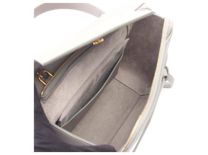 Céline Celine Belt Bag Micro - Borsa a mano in pelle grigia Marrone - vista 3