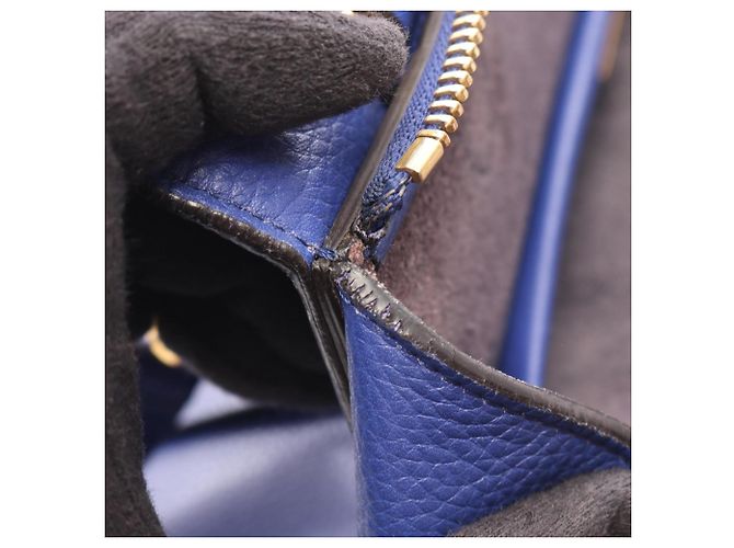 Céline Belt Bag Mini in pelle blu - vista 11
