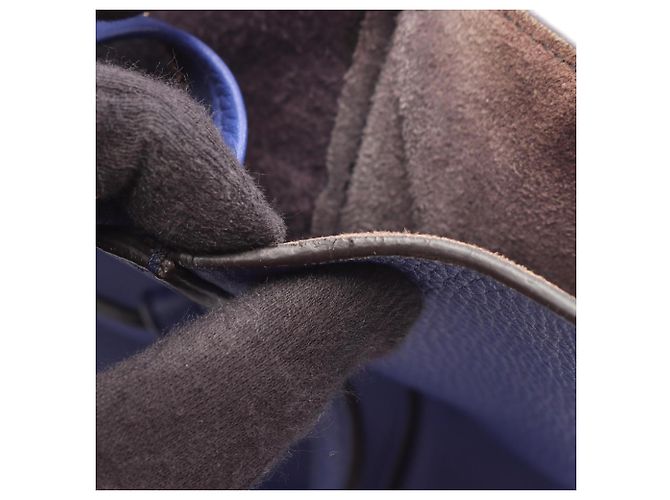 Céline Belt Bag Mini in pelle blu - vista 12